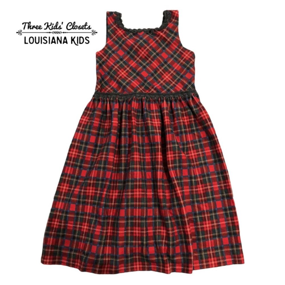 Chocolate Soup 6X Red & Green Plaid Christmas Dress